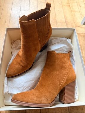 Marc Fisher Suede Block Heel booties